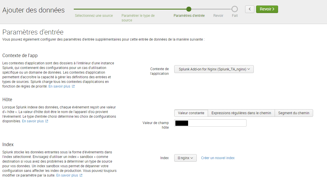Intégrer des logs Nginx dans Splunk