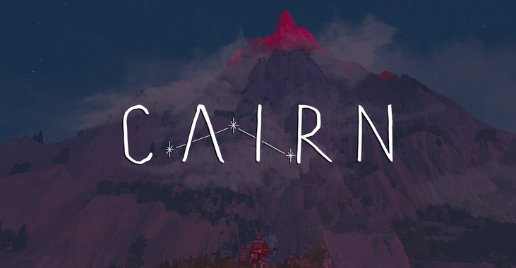 Bannière du jeu d escalade Cairn face au mont Kami